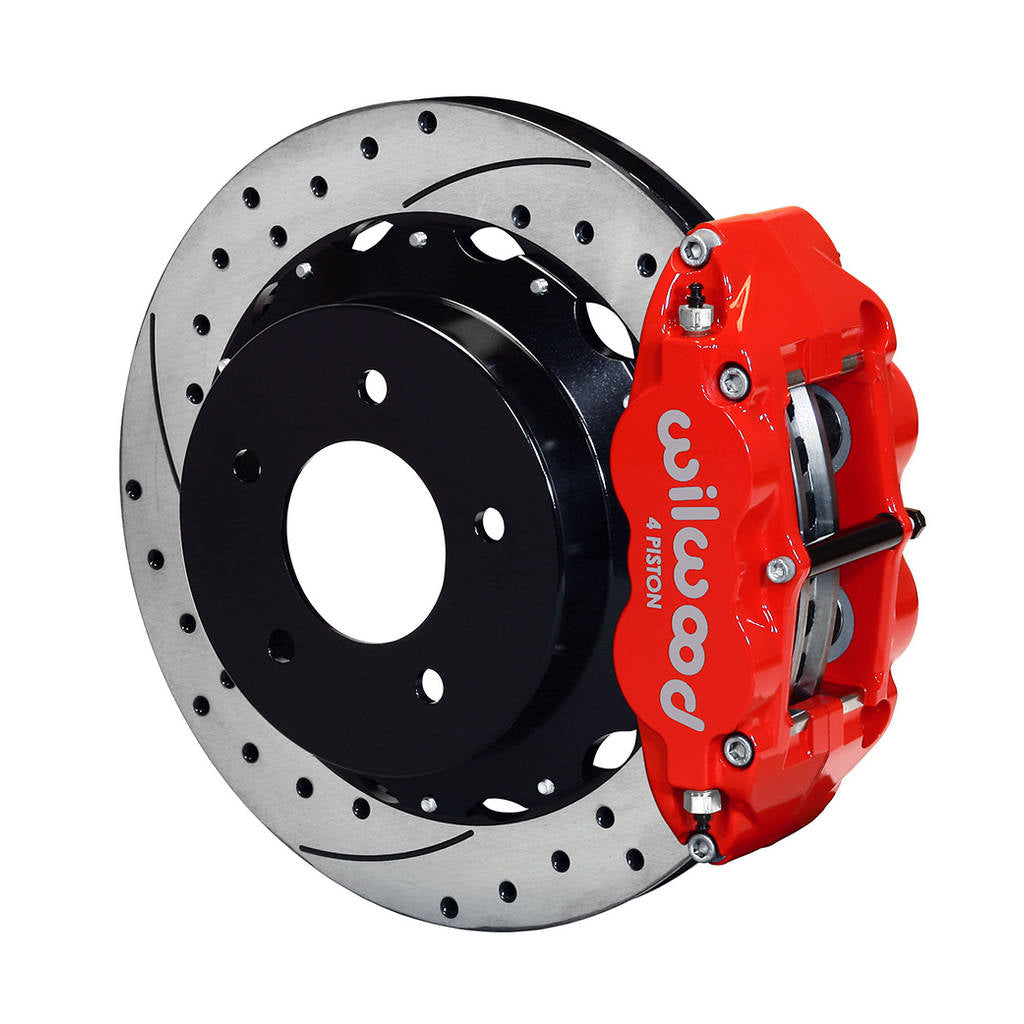 WILWOOD 140-11920-DR Kit,Rear,Vette,85-87,Fnsl4r,12.88x1.10 Drilled,Red Photo-0 