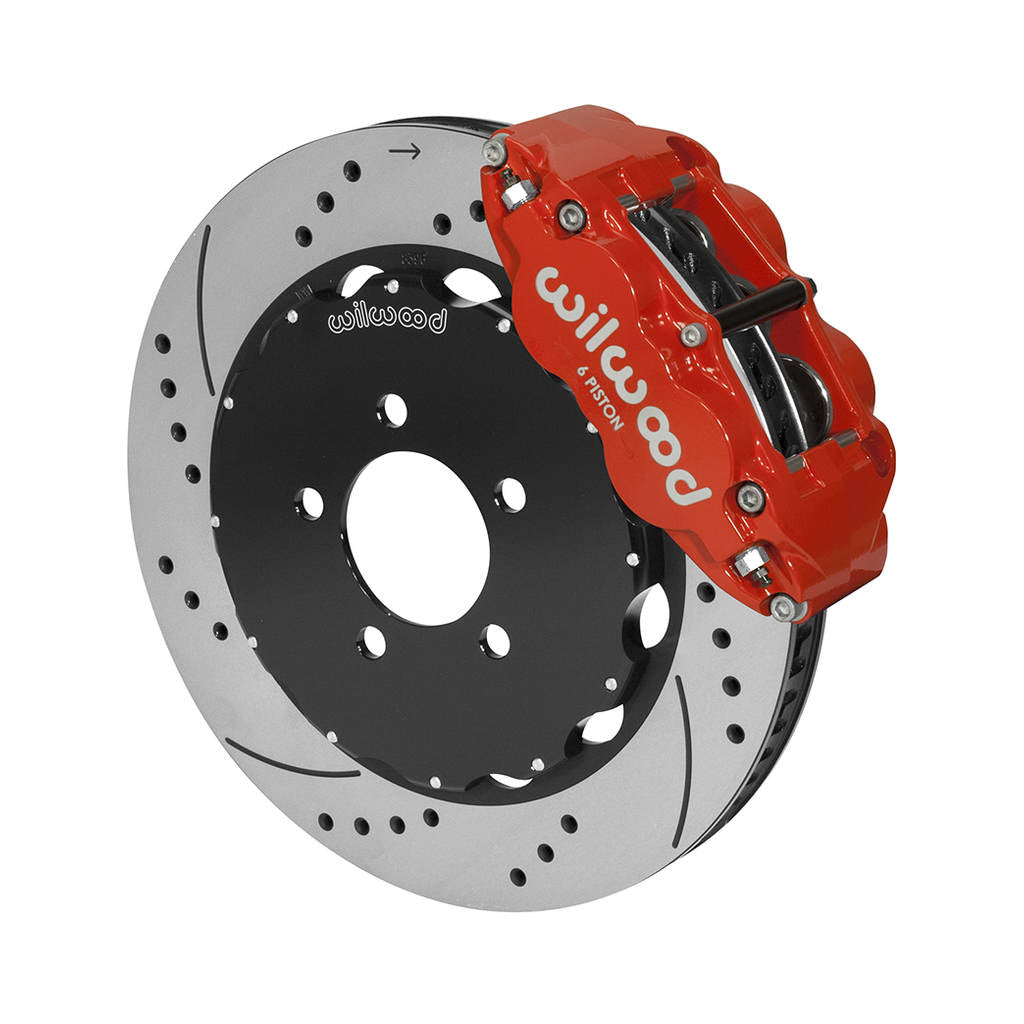 WILWOOD 140-14681-DR Kit,Front,Crown Victoria,03-11,Fnsl6r 14.00 Rotor,Srp,Red Photo-0 