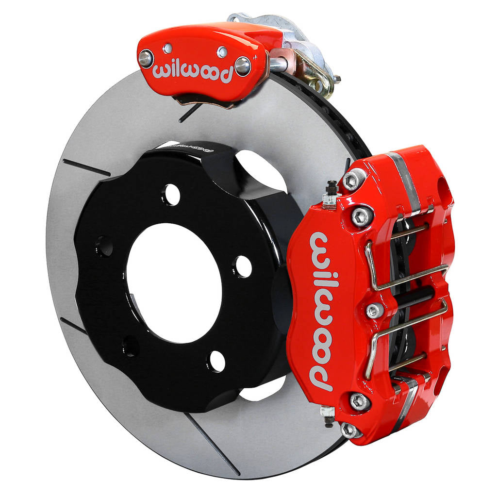 WILWOOD 140-14089-R Kit,Rear,Ffr,Dpr/Mc4,Irs,8.8,T-Bird 11.00x.81,W/Lines,Red Photo-0 