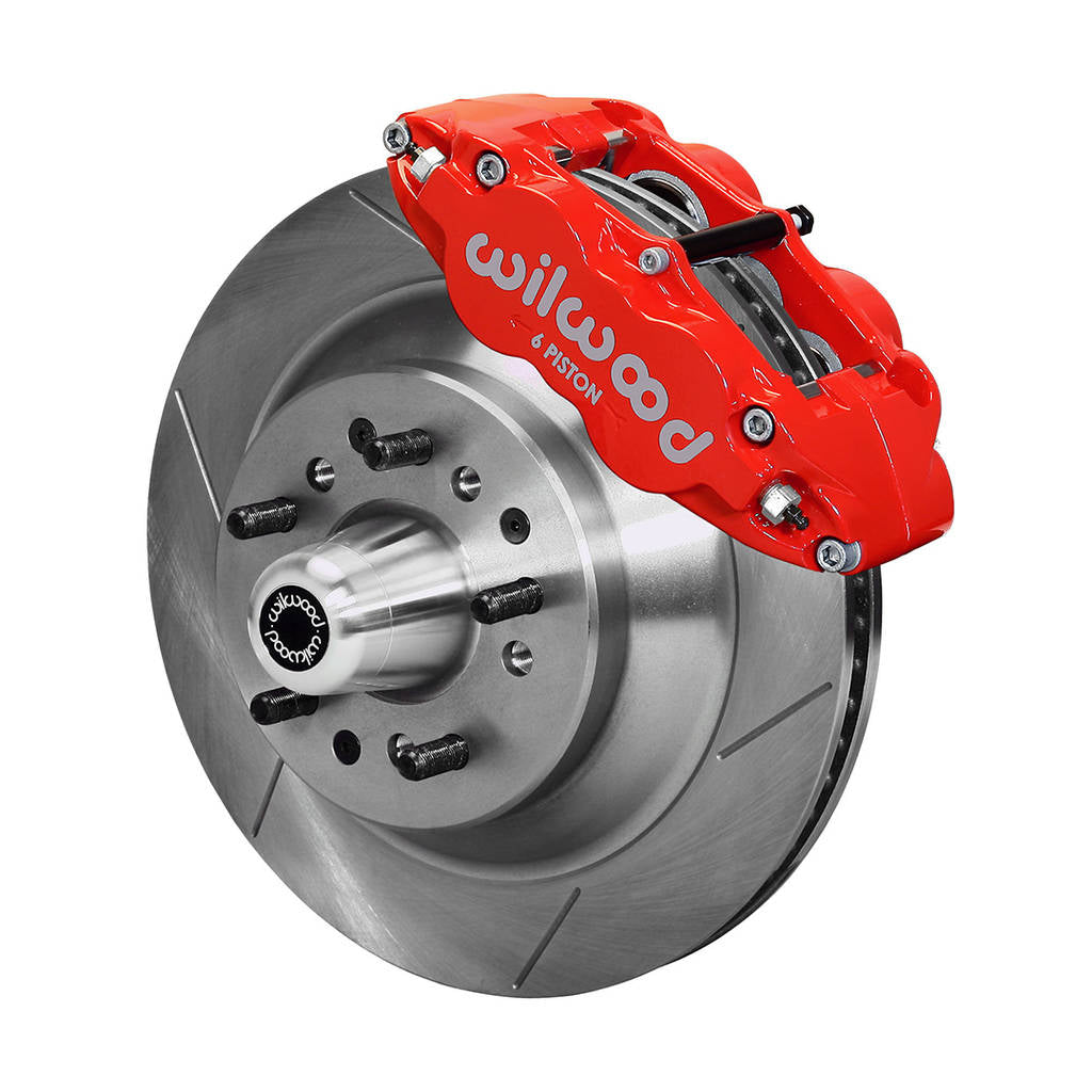 WILWOOD 140-13654-R Kit,Front,Galaxie,60-68,Drum Spindle 12.88x1.10,1 Pc Rotor,Gt,Red Photo-0 