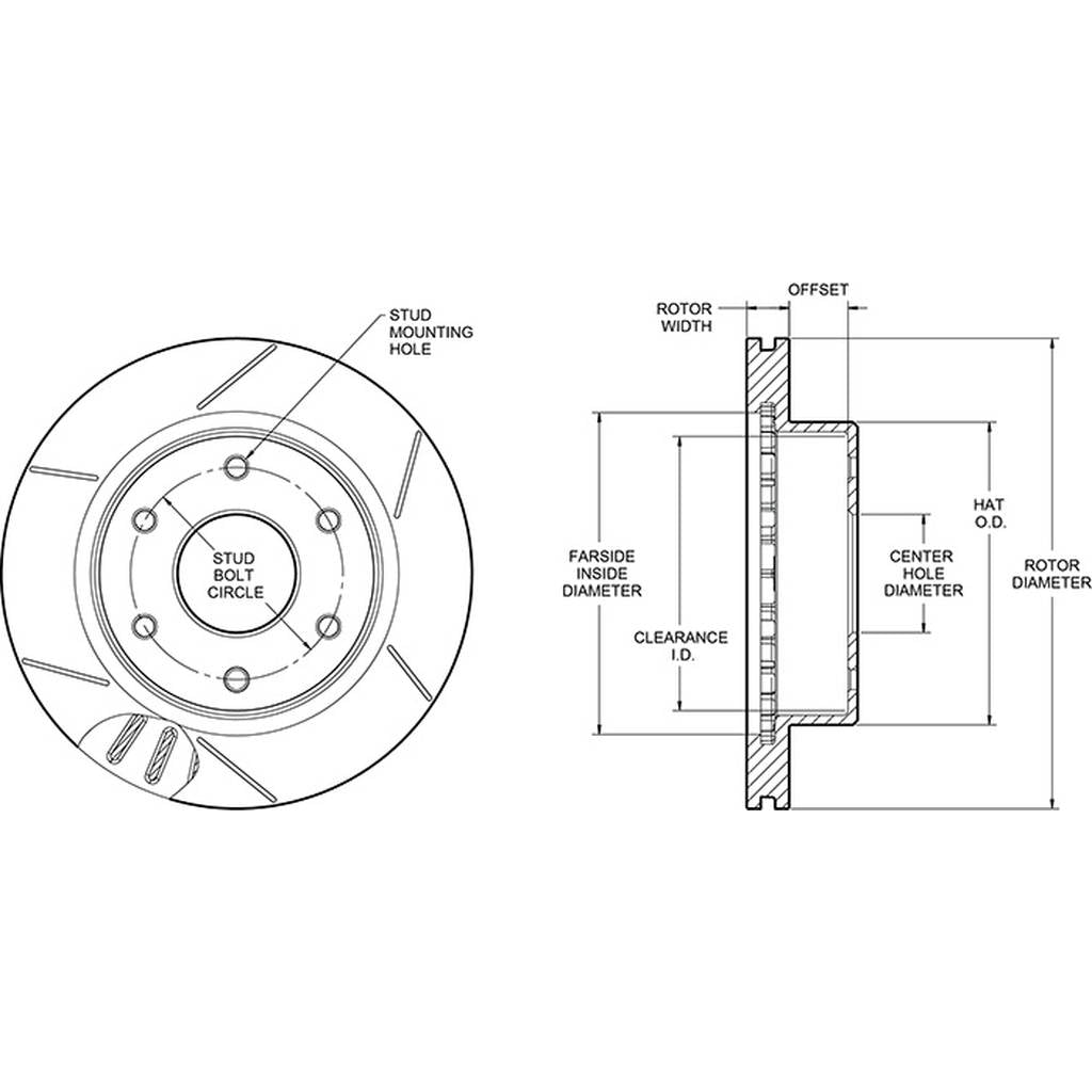 WILWOOD 160-15783 Rotor1219-110am306-152ljexxxxn 6x5.50 Bc,3.06 Reg,Gt Photo-1 
