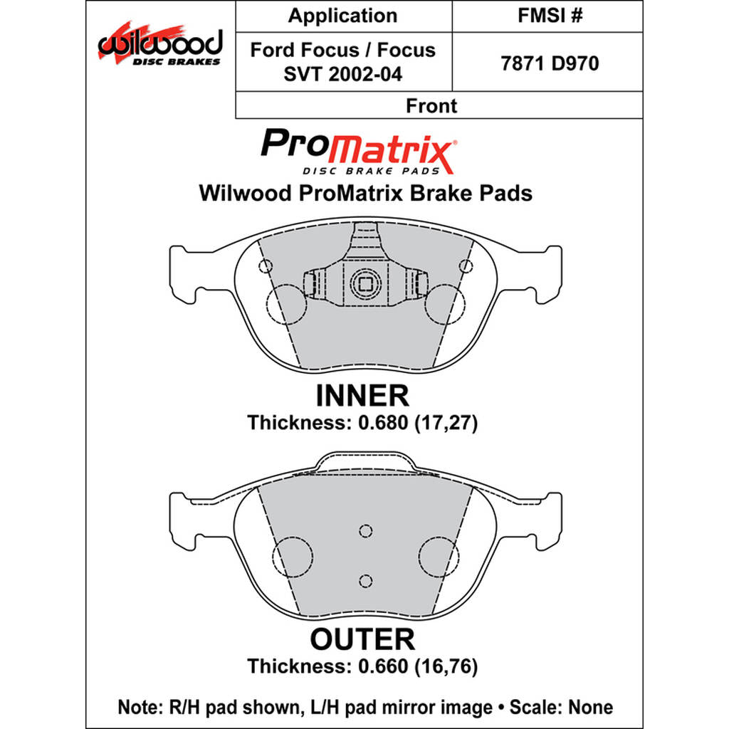 WILWOOD 150-D0970K Pad,D0970pm.680,Axle Set Photo-0 