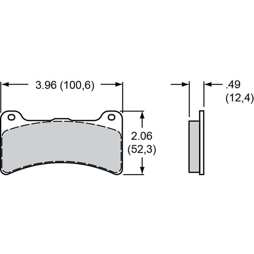 WILWOOD 150-11363K Pad,4812-10,Dp,.49 Thk,Axle Set,Wes123 Photo-0 
