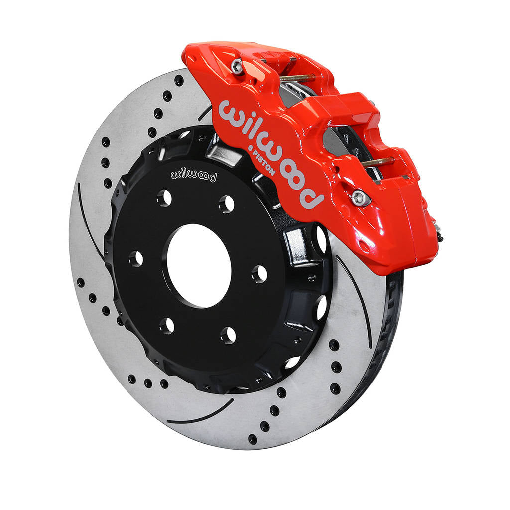 WILWOOD 140-9789-DR Kit,Front,Gm,Trk/Suv,1500 Series 99-2018,14.25 Rotor,Drilled,Red Photo-0 