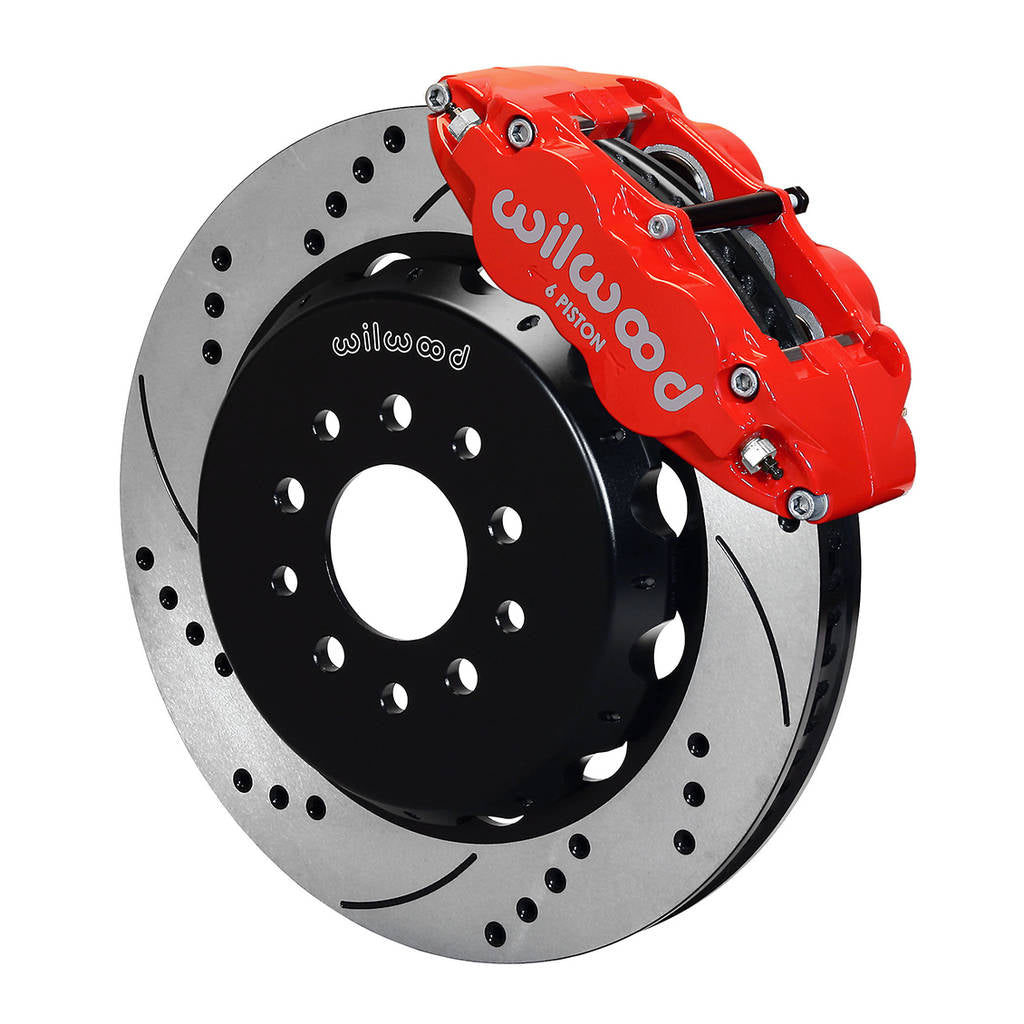 WILWOOD 140-9296-DR Kit,Front,Gto,2004-2006,14.00 Rotor Drilled,Red,W/Lines Photo-0 