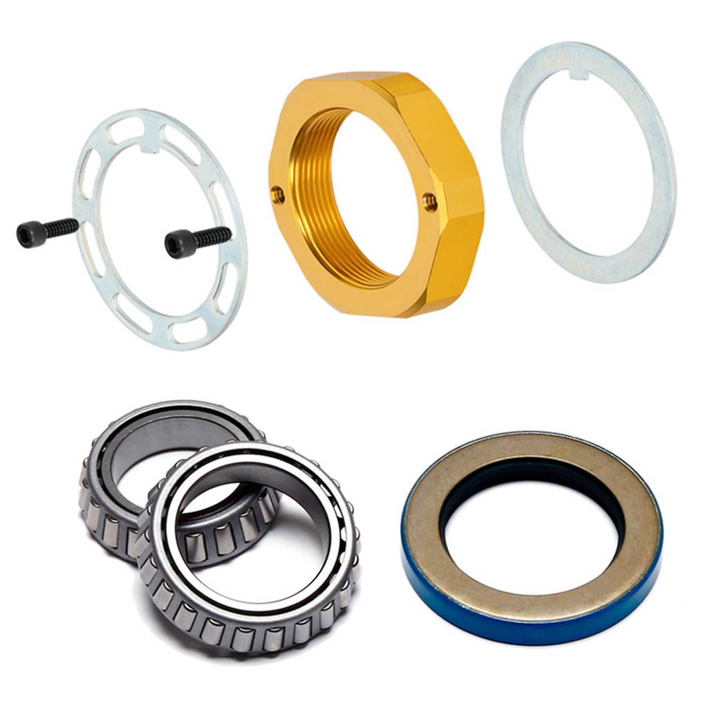 WILWOOD 370-6885 Kit,W5 Bearings,Oil Seal W/Spindle Locking Nut Photo-0 