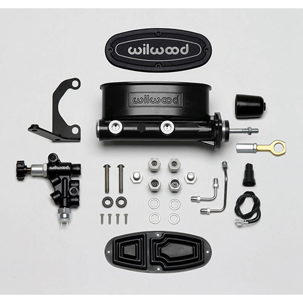 WILWOOD 261-14158-BK Kit,M/C,Tandem,15/16,Mustang,W/P-Valve Black Photo-0 