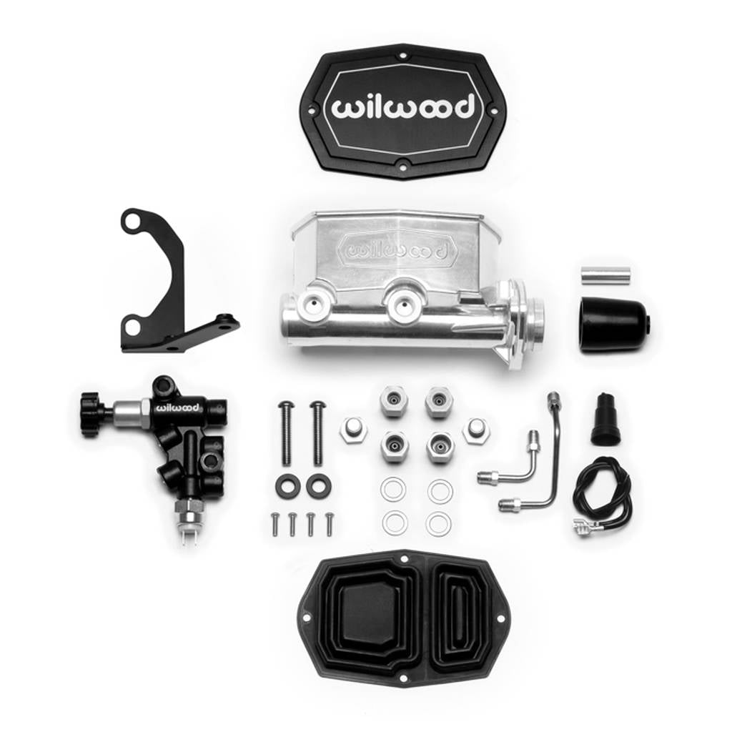 WILWOOD 261-15661-P Kit,M/C,Tandem,Compact,Integral,1.00 Dia W/P-Valve,Ball Burnished,R/H Photo-0 