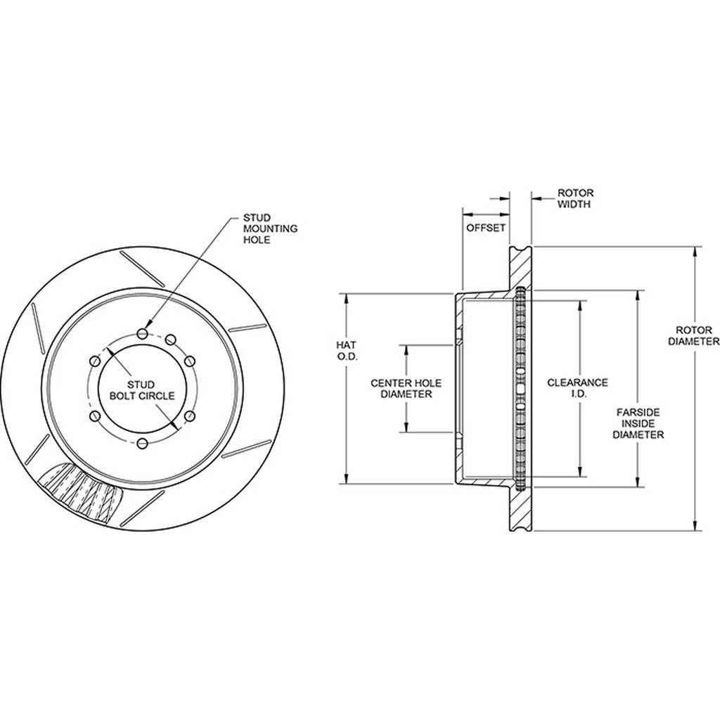 WILWOOD 160-15472-GTB Rotor1425-110an437-236mjexxxxn 6x5.50,D/D,Gt Photo-2 