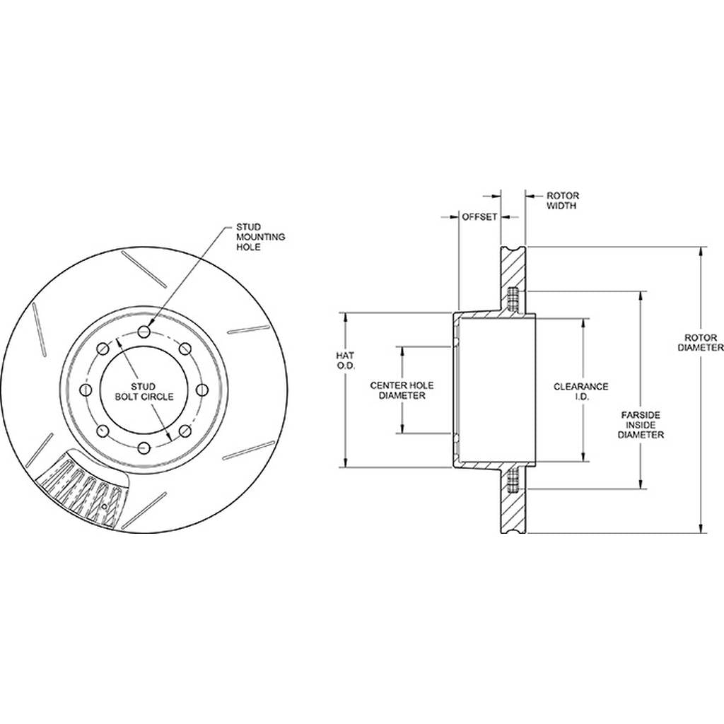WILWOOD 160-15384-GTB Rotor1600-138dh484-234mjexxxxn 8x6.50,D/D,Gt Photo-2 
