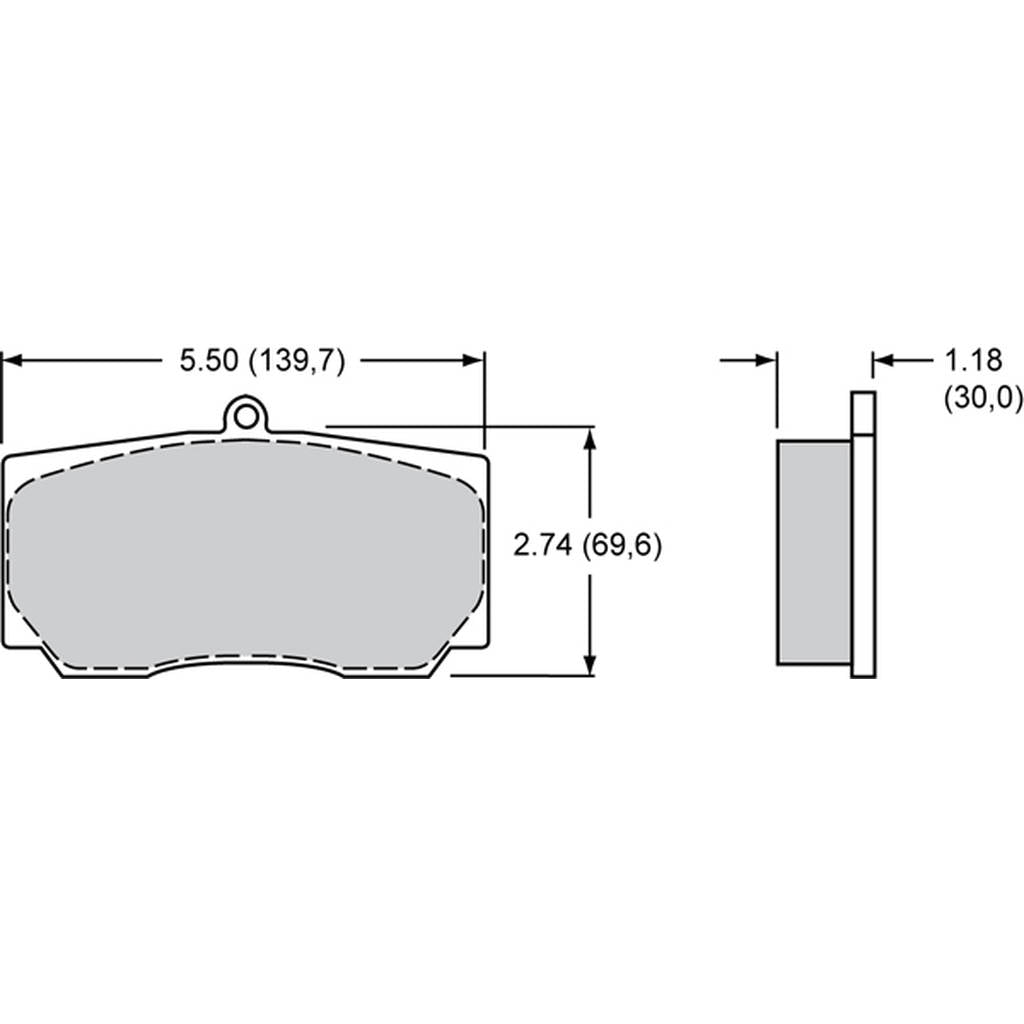 WILWOOD 15A-7062K-B Pad,9830a,Bedded,Hp,Polymatrix,Axle Set Photo-0 