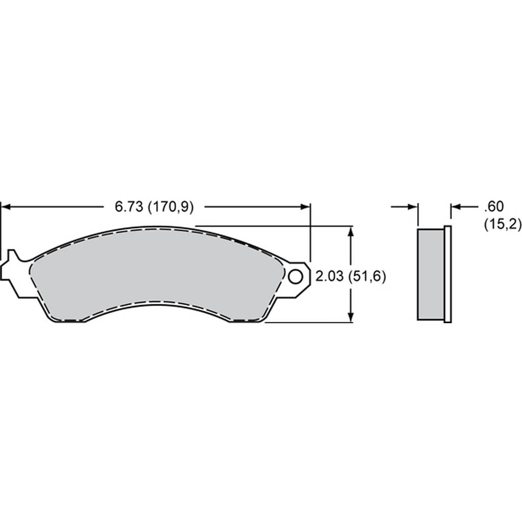 WILWOOD 150-D0412K Pad,D0412pm,.610,Axle Set Photo-0 