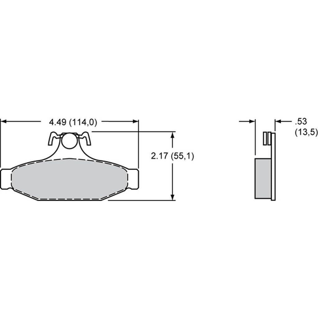WILWOOD 150-D0413K Pad,D0413pm,.480,Axle Set Photo-0 