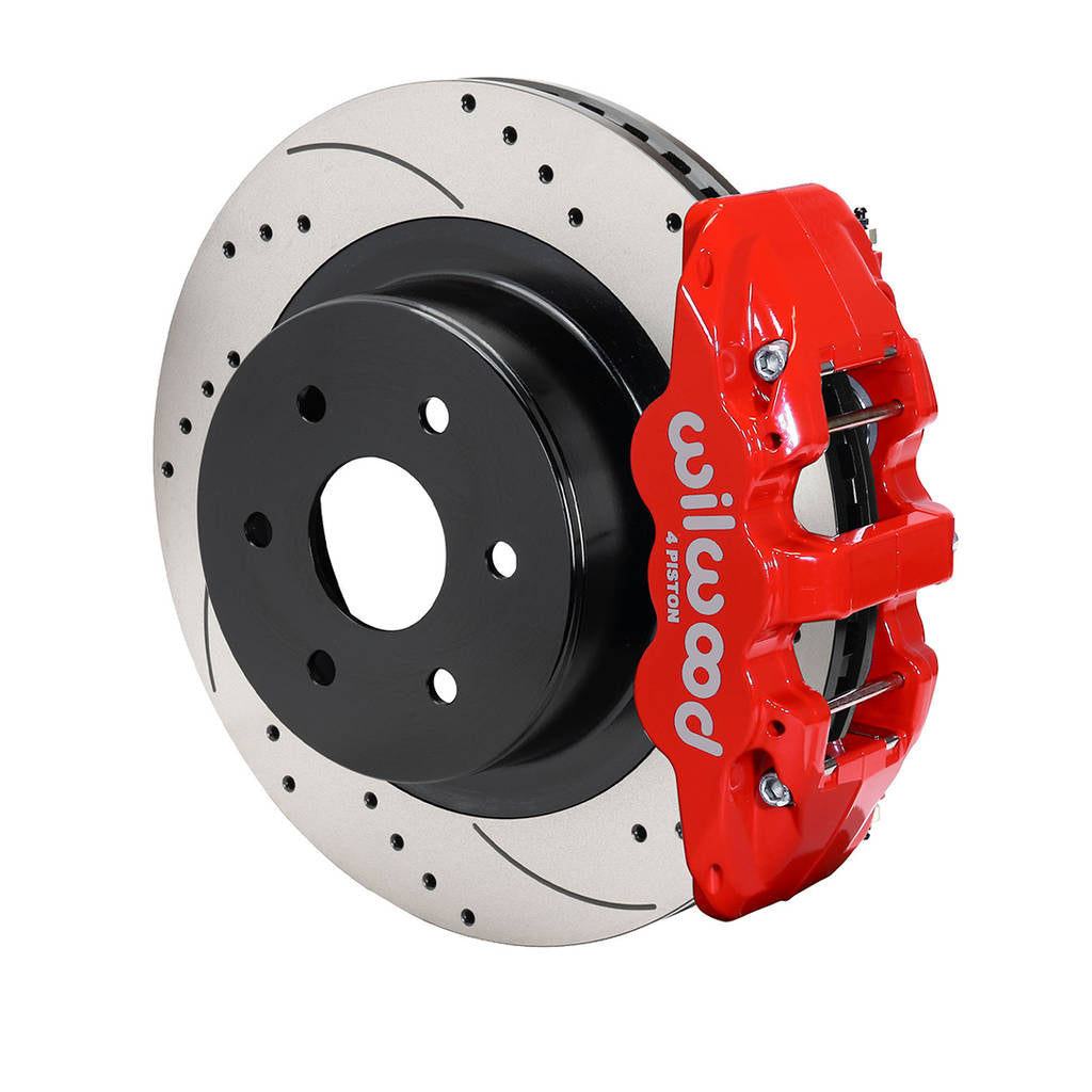 WILWOOD 140-9407-DR Kit,Rear,Gm Trk/Suv,1500,99-Up,Oe 1 Piston Caliper,14.25 Rotor,Drilled,Red Photo-0 