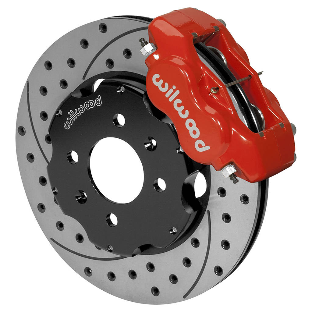 WILWOOD 140-8695-DR Kit,Front,Civic,Oem,240mm 11.00 Rotor,Drilled,Red Photo-0 