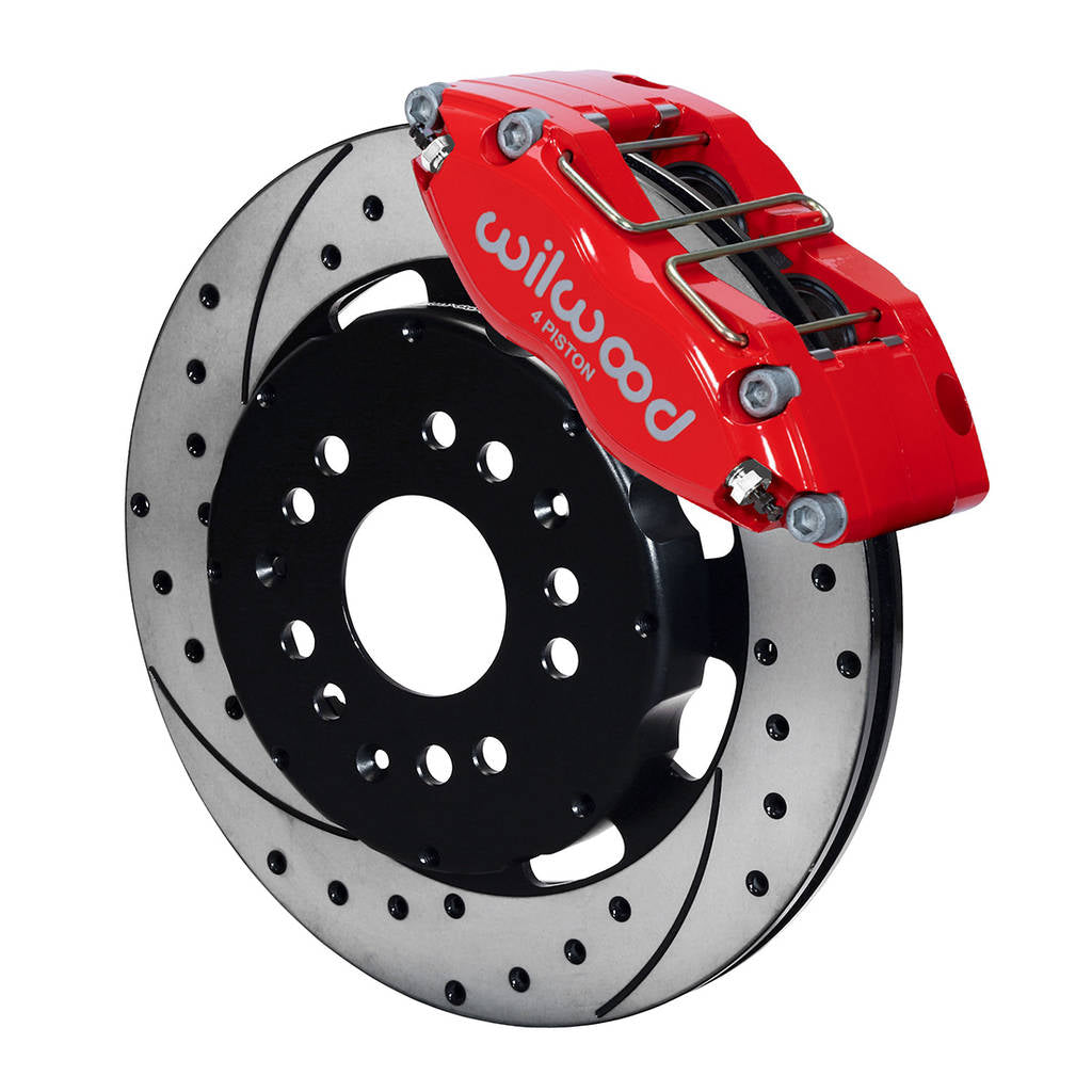 WILWOOD 140-8292-DR Kit,Front,Dpr-Ds,Eclipse,Mitsubishi 12.19 Rotor,Drilled,Red Photo-0 