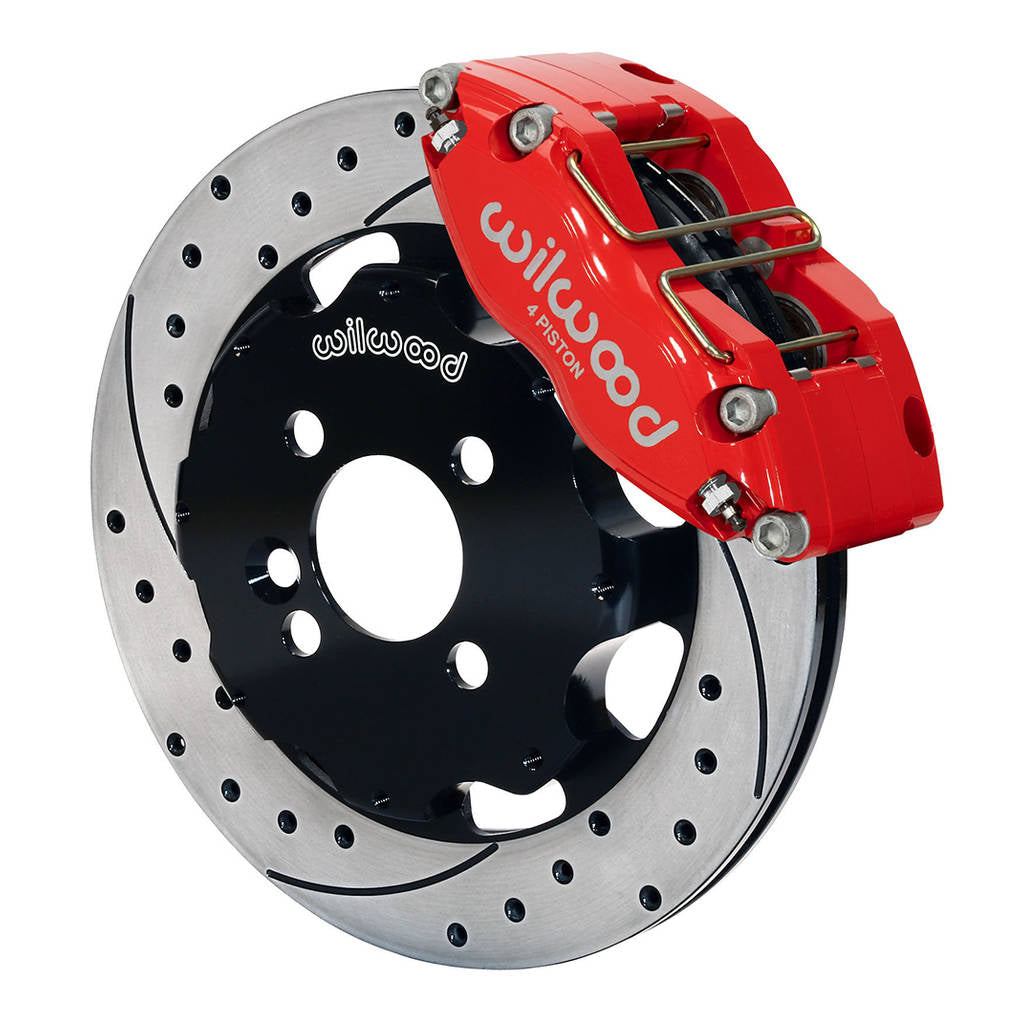 WILWOOD 140-8528-DR Kit,Front,Dpr-Ds,Mini Cooper,12.19 Rotor Drilled,Red Photo-0 