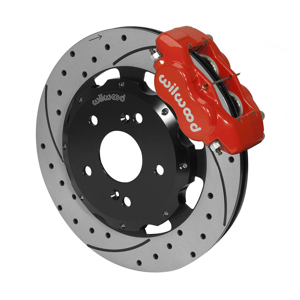 WILWOOD 140-7014-DR Kit,Front,Rsx,Acura,02-03,12.19 Rotor Drilled,Red Photo-0 