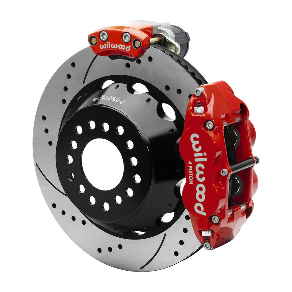 WILWOOD 140-16166-DR Kit,Rear,Epb,Fnsl,12 Bolt,2.75 Offset 14.00 Rotor,Srp,Red Photo-0 