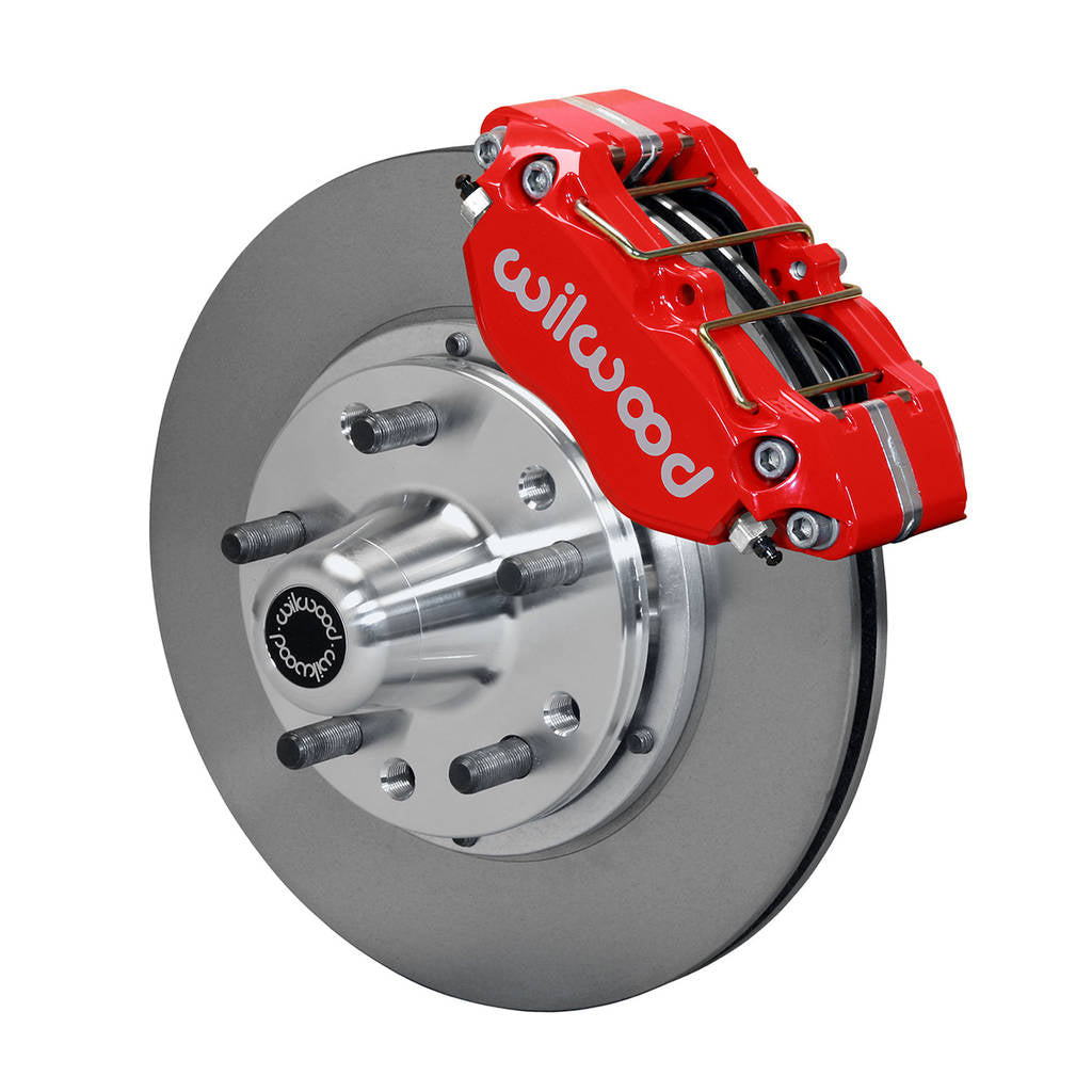 WILWOOD 140-13343-R Kit,Front,Mustang,65-69,Dp-Db,11.00 Rotor,Vented,Red Photo-0 