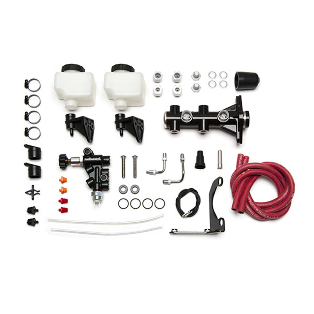 WILWOOD 261-14252-BK Kit,M/C,Remote Tandem,1.12,W/P-Valve Black Photo-0 