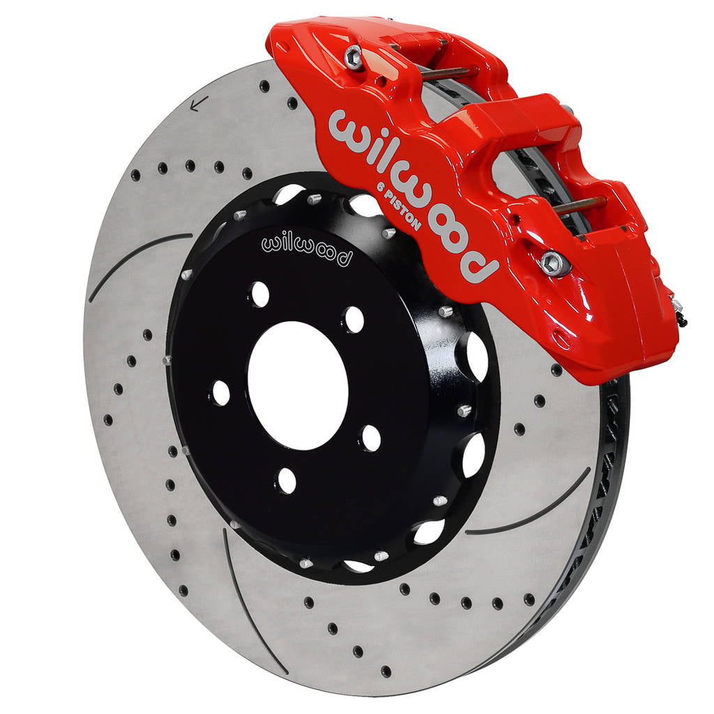 WILWOOD 140-14289-DR Kit,Front,16-19 Camaro,Aero6,15.00 Rotor Srp,Red,W/Lines Photo-0 