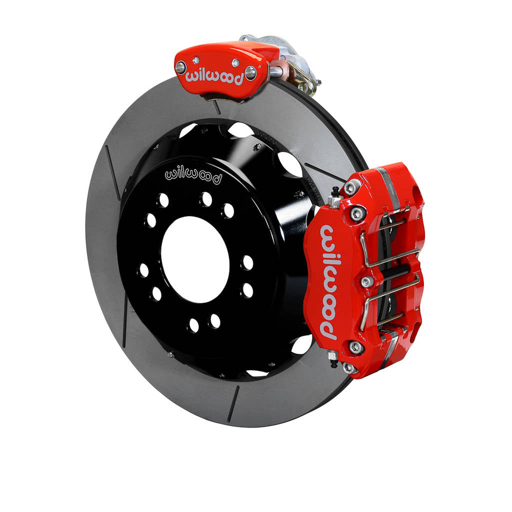 WILWOOD 140-14090-R Kit,Rear,Ffr,Dpr/Mc4,Irs,8.8,T-Bird 12.88x.81,W/Lines,Red Photo-0 