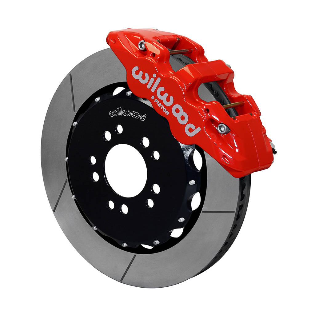 WILWOOD 140-13685-R Kit,Front,Mustang,2005-14,W/Bmr Suspension,Aero6,14.00 Rotor,Red,W/Lines Photo-0 
