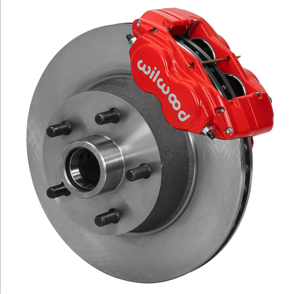 WILWOOD 140-13476-R Kit,Front,Mustang,65-69,11.30 Hub/Rotor Red,W/Lines Photo-0 