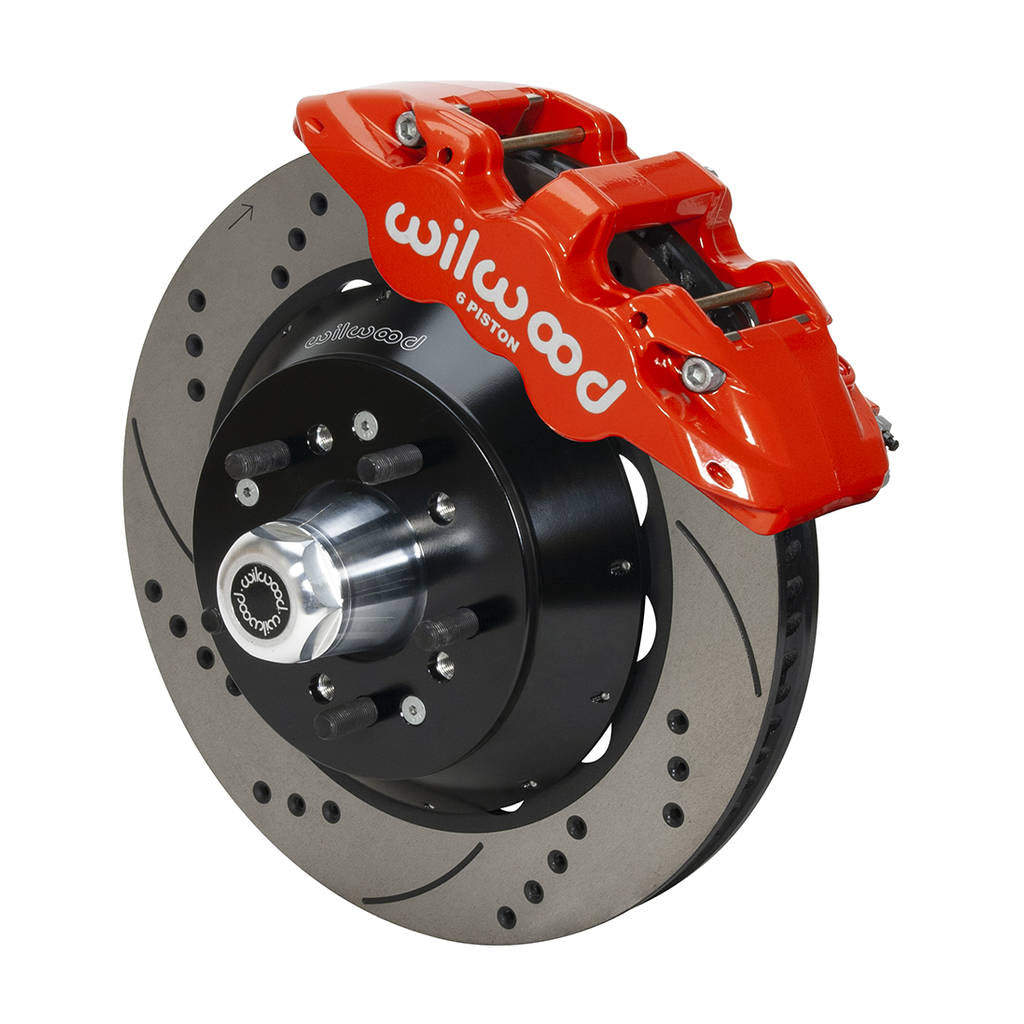 WILWOOD 140-14842-DR Kit,Front,68-72 Ford F100 Truck,Aero6 14.00 Rotor,Srp,Red Photo-0 