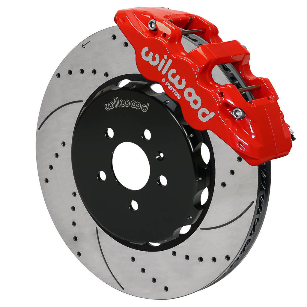WILWOOD 140-14588-DR Kit,Front,08-12 Audi A4,A5,S5,Aero6 15.00 Rotor,Srp,Red,W/Lines Photo-0 
