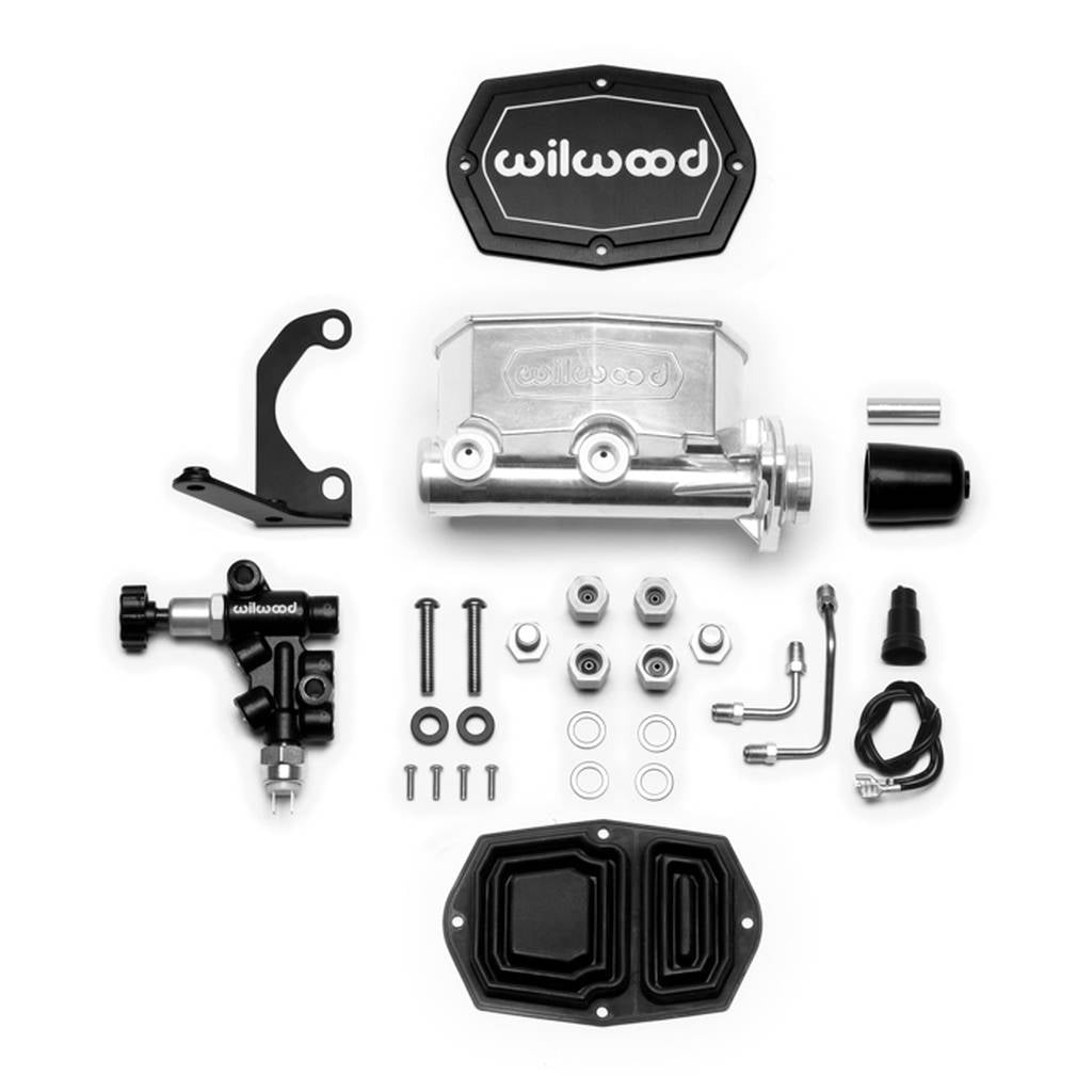 WILWOOD 261-14964-P Kit,M/C,Tandem,Compact,Integral,1.12 Dia W/P-Valve,Ball Burnish Photo-0 