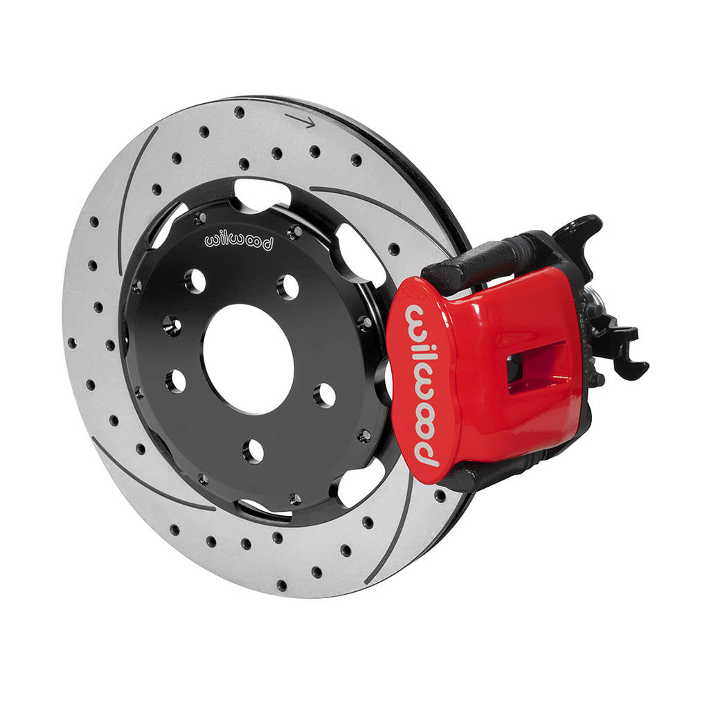 WILWOOD 140-14591-DR Kit,Rear,03-08 Audi A4,Cpb,12.19 Rotor Srp,Red,W/Lines Photo-0 