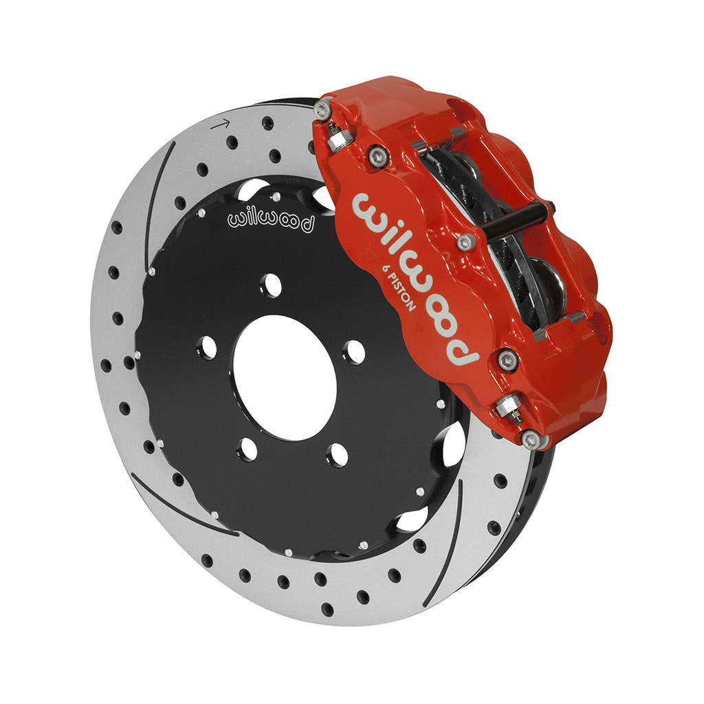 WILWOOD 140-14680-DR Kit,Front,Crown Victoria,03-11,Fnsl6r 12.88 Rotor,Srp,Red Photo-0 
