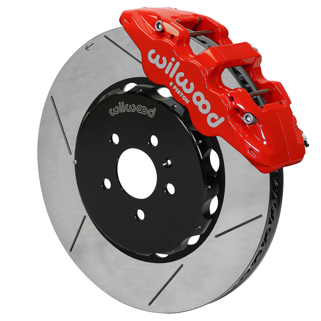 WILWOOD 140-14588-R Kit,Front,08-12 Audi A4,A5,S5,Aero6 15.00 Rotor,Red,W/Lines Photo-0 
