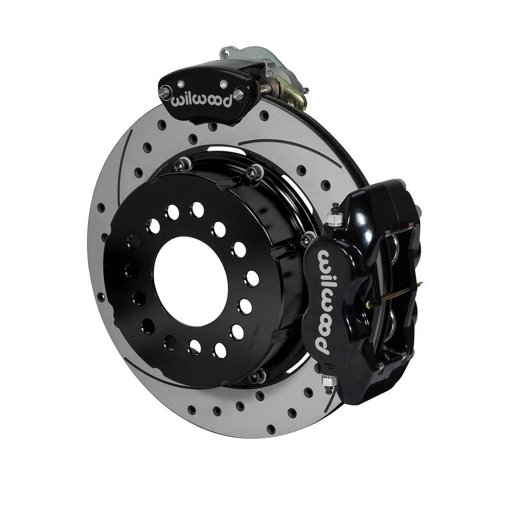 WILWOOD 140-14259-D Kit,Fdli/Mc4,P-Brake,12 Bolt,C-Clip Elim 2.91 Offset,Stagg Mt,Srp,Black Pwd Coat Photo-0 