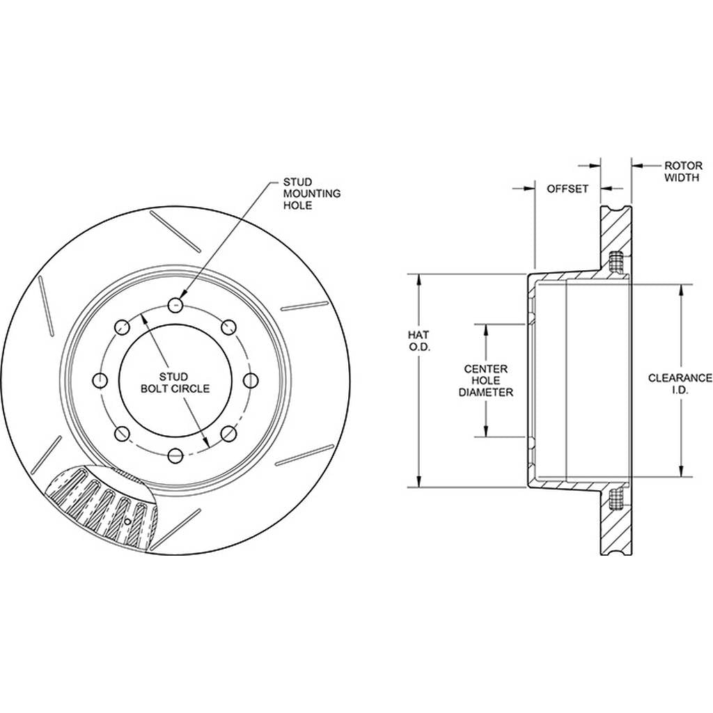 WILWOOD 160-14563-GTB Rotor1550-138dc501-292mjcxxxxn 8x6.69,D/D,Gt Photo-2 