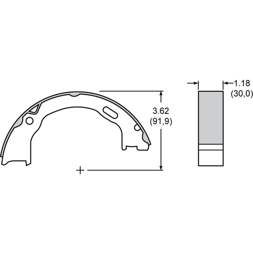 WILWOOD 150-6244K Axle Set,Shoe,Parking Brake Photo-0 