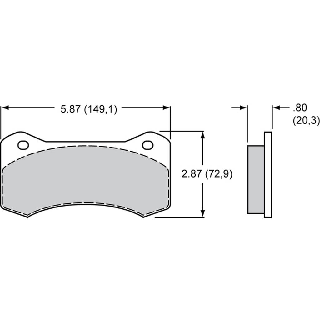 WILWOOD 150-13007K Pad,6620-40,Aero4/6,.800,Axle Set Photo-0 