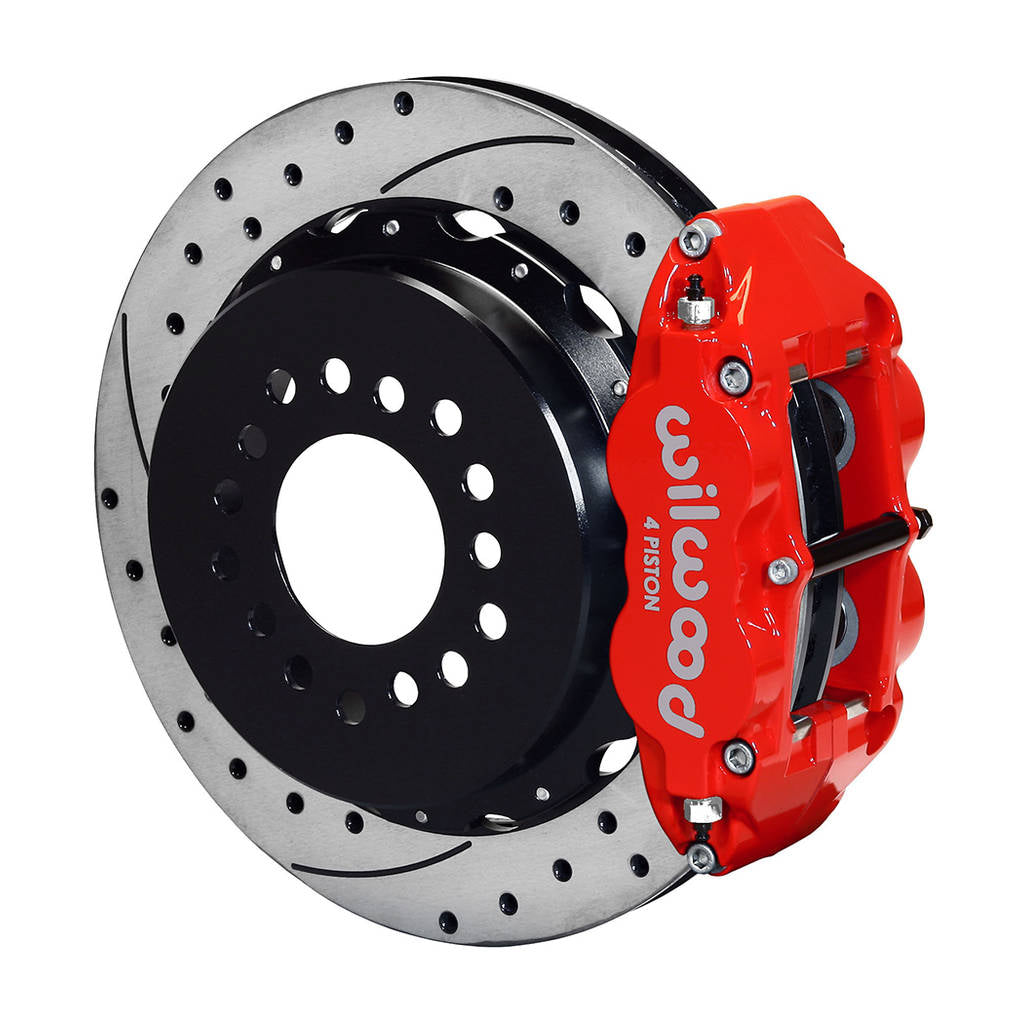 WILWOOD 140-9217-DR Kit,Rear,Big Ford,2.36 Offset,Fnsl4r 13.00 Rotor,Drilled,Red Photo-0 