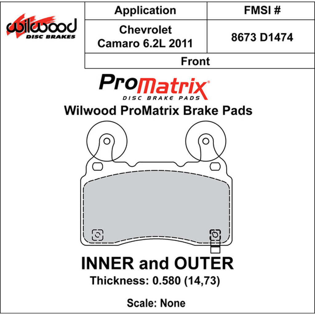 WILWOOD 150-D1474K Pad,D1474pm..582,Axle Set Photo-0 