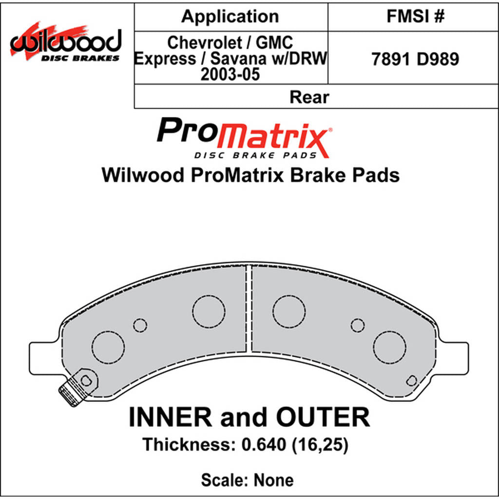 WILWOOD 150-D0989K Pad,D0989pm.760,Axle Set Photo-0 