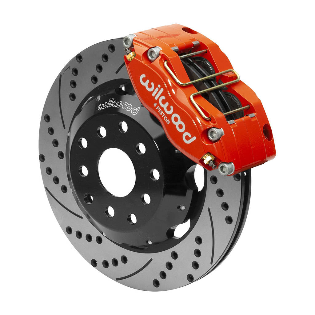 WILWOOD 140-9193-DR Kit,Front,Subaru,Wrx,99-17,Dpr-Ds,12.00 Rotor,Drilled,Red Photo-0 