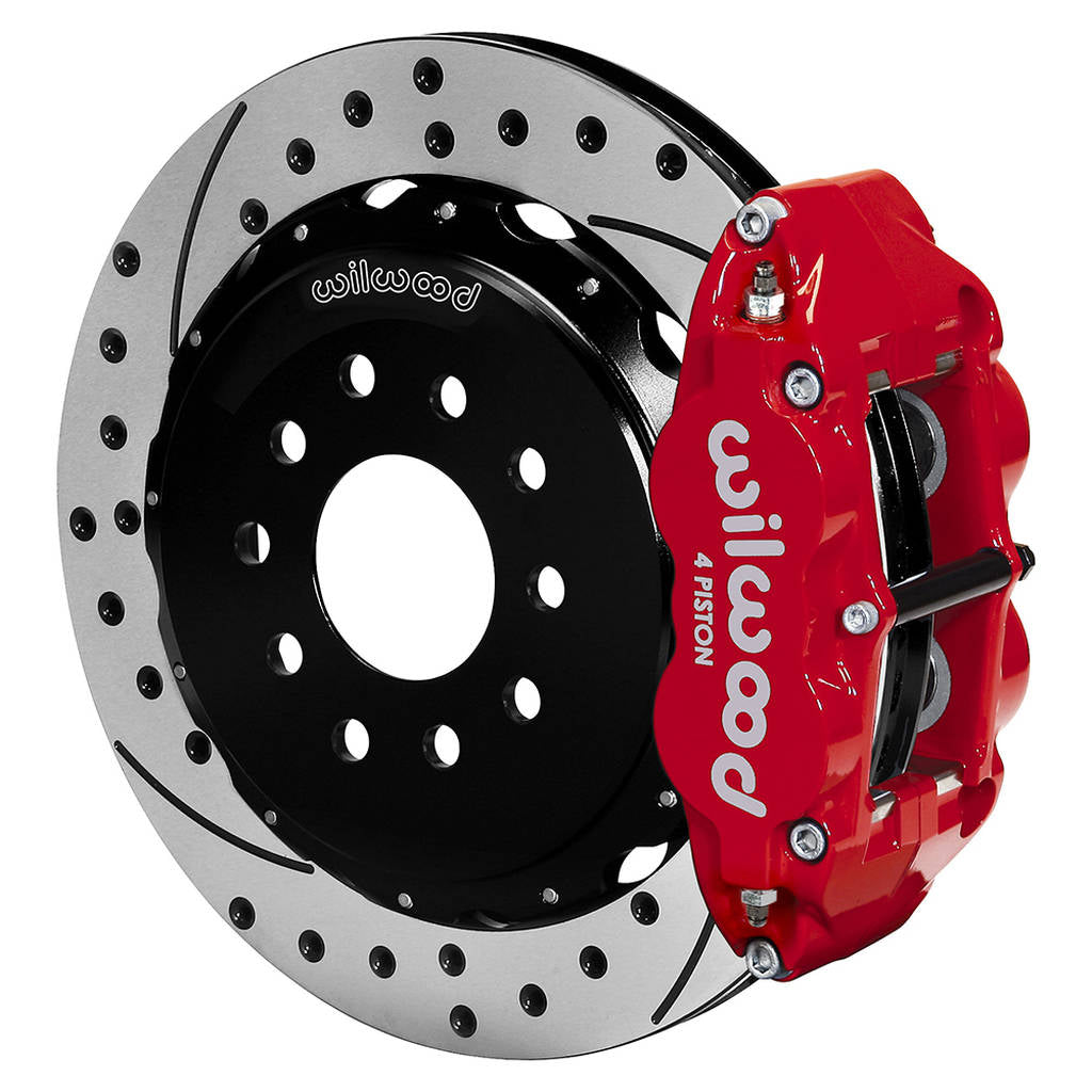 WILWOOD 140-8032-DR Kit,Rear,C5 Vette 97-04/C6 05-13,13.00 Rotor,Perf Drill,Red Photo-0 