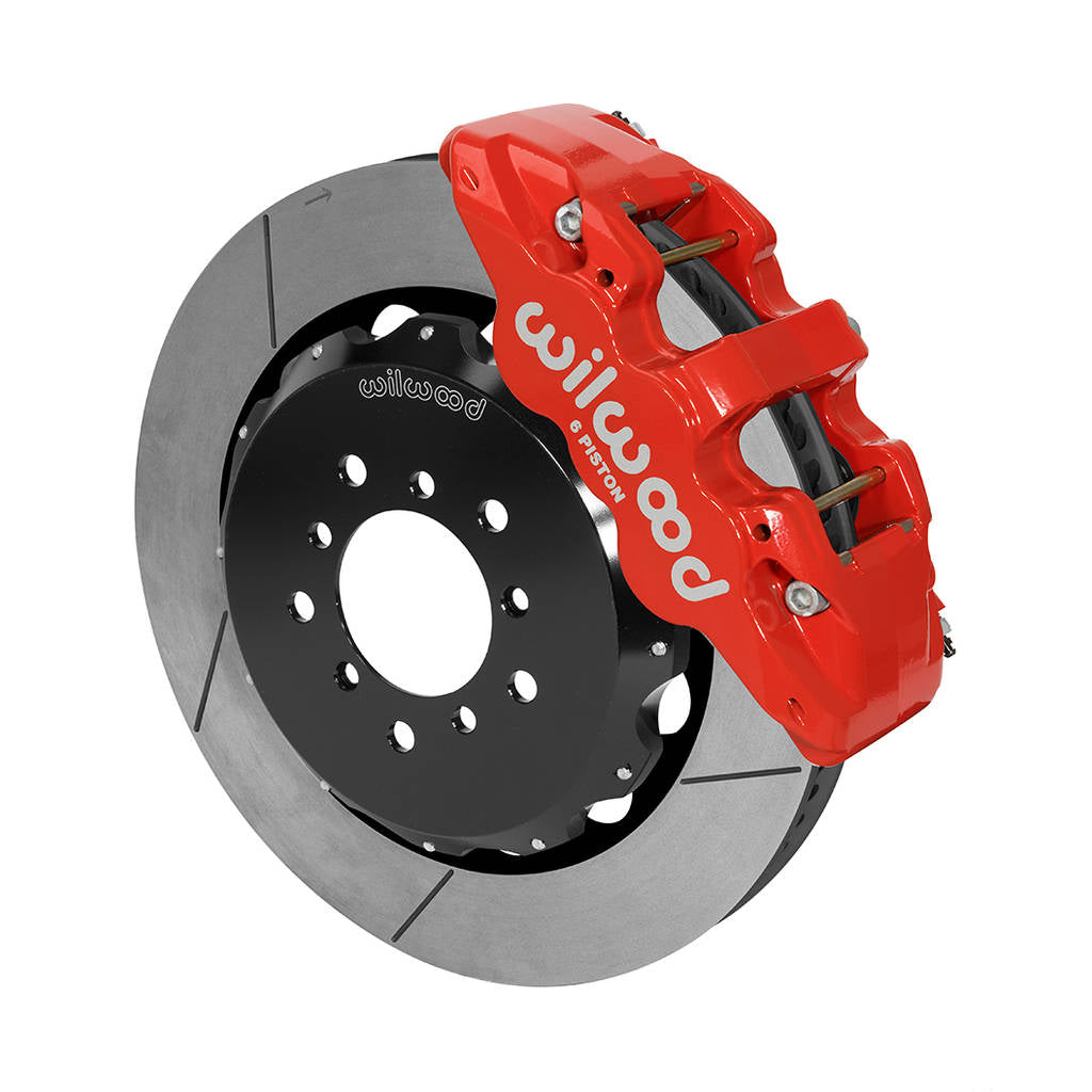 WILWOOD 140-14751-R Kit,Front,Bmw,E46 M3,01-06,Aero6,14.00 Rotor,Red,W/Lines Photo-0 