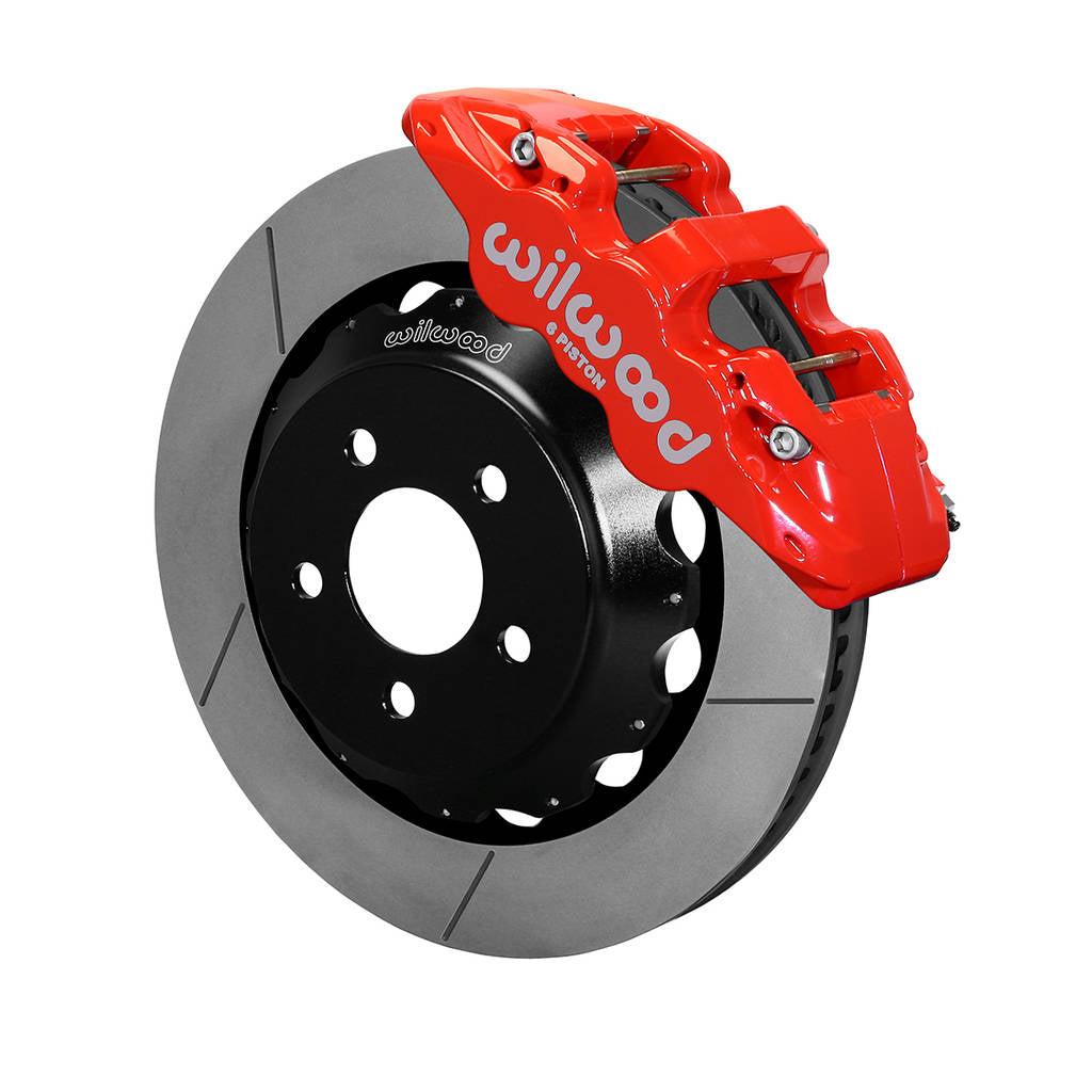WILWOOD 140-13886-R Kit,Front,Mustang,2015-Up,Aero6,14.00 Rotor,Red,W/Lines Photo-0 