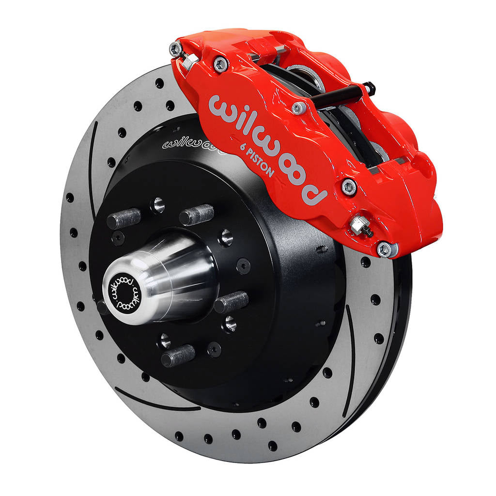 WILWOOD 140-13655-DR Kit,Front,Galaxie,60-68,Drum Spindle 14.00x1.10,Srp,Red Photo-0 