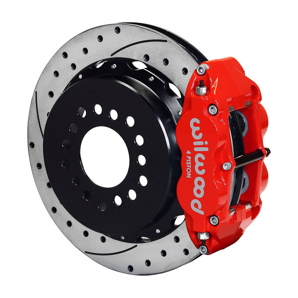 WILWOOD 140-13677-DR Kit,Rear,Big Ford,New Style,2.50 Offset Staggered,Drilled,Red Photo-0 