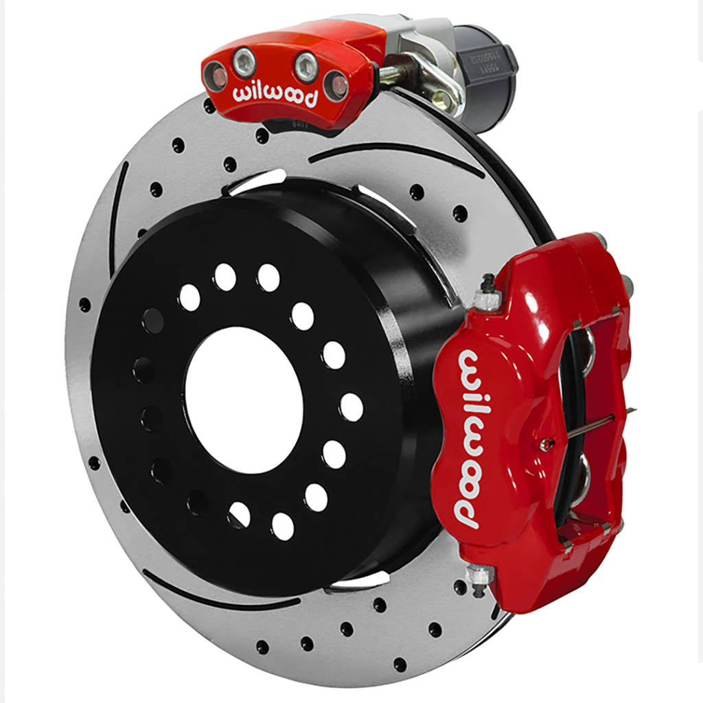 WILWOOD 140-16130-DR Kit,Rear,Epb,Fdli,Big Ford,New Style 2.36 Offset,1pc,12.19 Rotor,Srp,Red Photo-0 