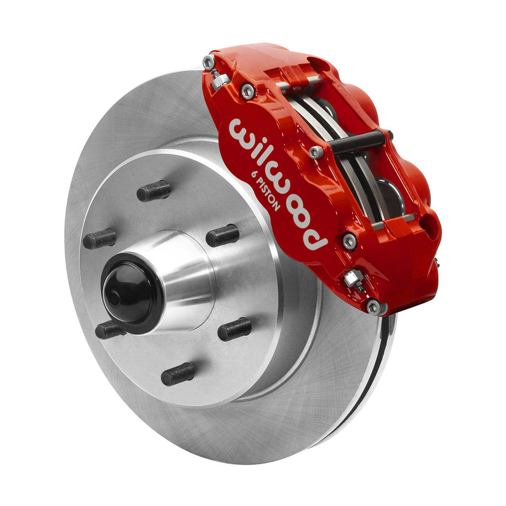 WILWOOD 140-15944-R Kit,Front,Fnsl6r,Wwe 63-87 C10 Iron Pro Spindle,12.19 Rotor,6 Lug,Red Photo-1 